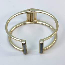 Designer Kendra Scott Gold-Tone Double Stack Fashionable Cuff Bracelet alternative image