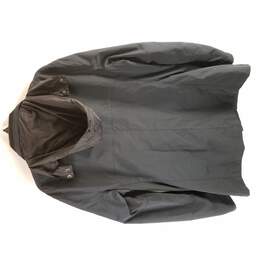 Elie Tahari Women Navy Blue Michael Outerwear Zip Up Hooded Jacket XL NWT alternative image