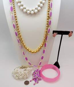 Vintage Monet, Napier & Pink, White & Purple Floral Costume Jewelry 208.7g alternative image