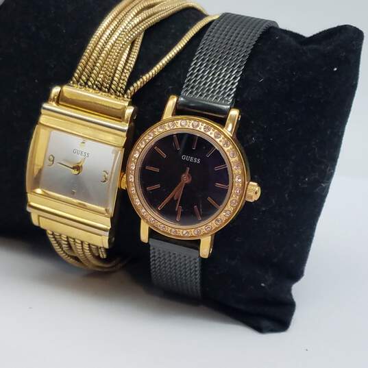 Vintage retro Guess Ladies Bracelet Stainless Steel Quartz Watch Collection image number 4
