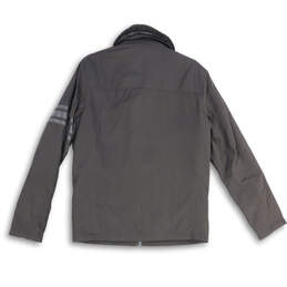 Mens Black Long Sleeve Spread Collar Full-Zip Jacket Size Small alternative image