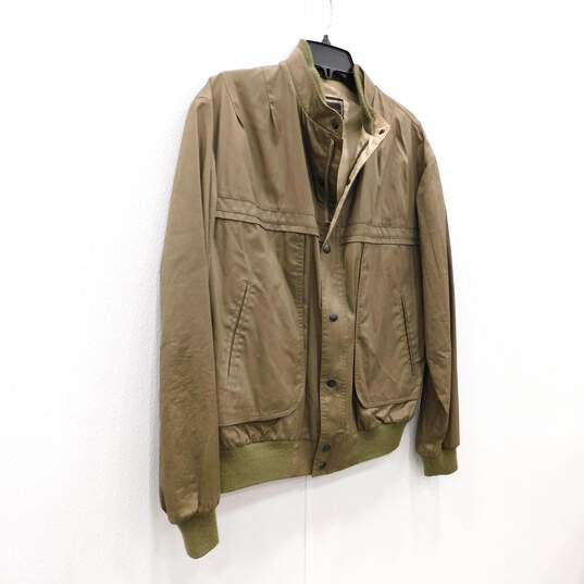 Christian Dior Monsieur Sports Khaki Zip-Up Jacket Cotton Blouson Plain Long Sleeve Size 42R with COA image number 3