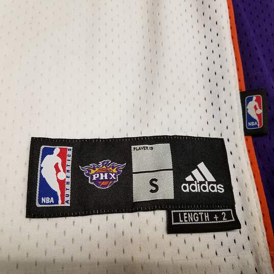 Adidas Mens White Purple Phoenix Suns Grant Hill #33 NBA Jersey Size Small image number 5