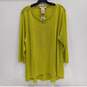Philosophy Lime Green Knit Long Sleeve Blouse Women's Size XXL image number 1