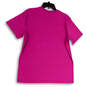 Womens Pink Regular Fit Crew Neck Short Sleeve Pullover T-Shirt Size Large image number 2