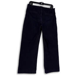 Womens Blue Denim Dark Wash Pockets Stretch Wide Leg Jeans Size 30/10P alternative image