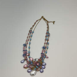 Designer Joan Rivers Gold-Tone Multi Strand Multicolor Beaded Necklace alternative image