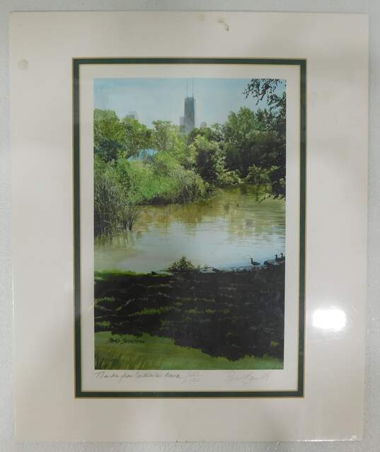 Limited Edition  Signed Lithograph of Chicago Lincoln Park by Brad Bennett image number 1