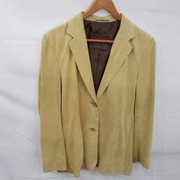 Coach 1941 Yellow Mustard Leather Blazer Men's Size M