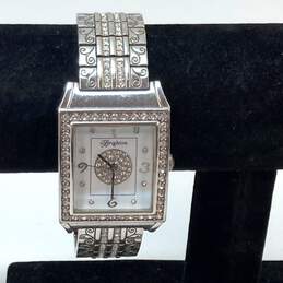 Designer Brighton Diamond Bar Rhinestone Rectangle Analog Dial Quartz Wristwatch