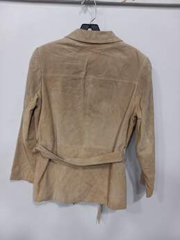 Wilsons Leather Tan Suede Belted Jacket Women's Size S alternative image