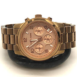 Designer Michael Kors MK-5128 Rose Gold-Tone 10 ATM Chronograph WristWatch