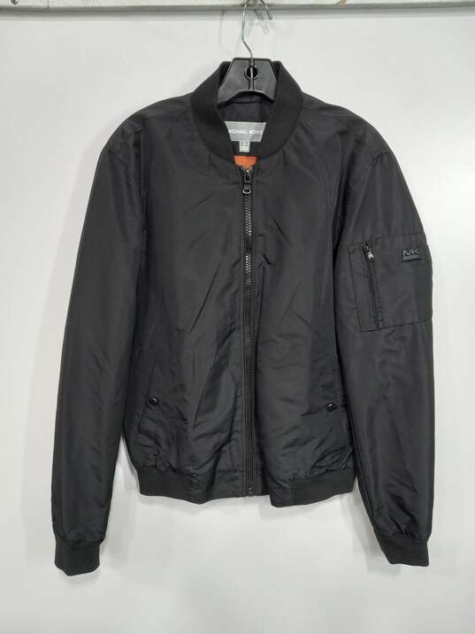 Michael Kors Black Bomber Jacket Women's Size S image number 1