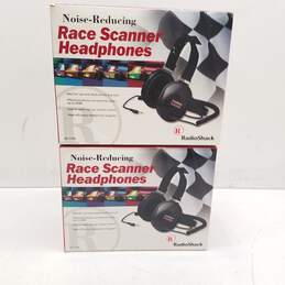 Lot of 2 RadioShack Noise Reducing Race Scanner Headphones
