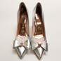 Ted Baker Silver Stiletto Heel With Bow EU 36 US 6 image number 5