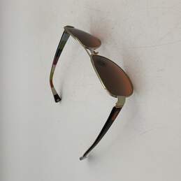 Womens Multicolor Acrylic Frame Gradient Polycarbonate Lens Aviator Sunglasses alternative image