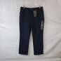 Lee Navy Blue Relaxed Fit Mid Rise Straight Leg Pant WM Size 14 Short NWT image number 1