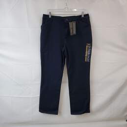 Lee Navy Blue Relaxed Fit Mid Rise Straight Leg Pant WM Size 14 Short NWT