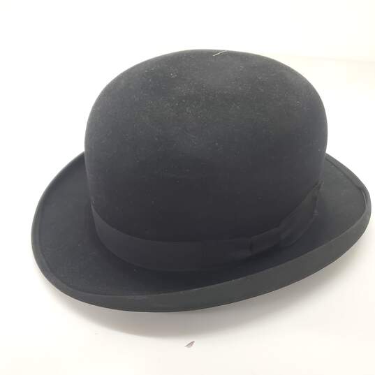 Vintage The Stetson Special Black Felt Bowler Hat Size 1/4 image number 1
