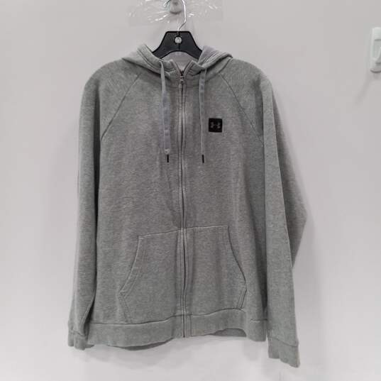 Under Armour Men's Gray Full Zip Hoodie Size XL image number 1
