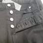 NWT Womens Black Dark Wash Button Fly Pockets Denim Skinny Jeans Size 30 image number 5