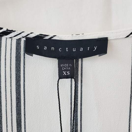 Sanctuary White & Black Stripes Sydney Romper Size XS image number 3