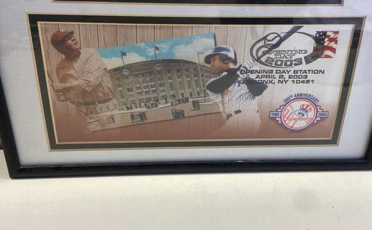 Framed & Matted New York Yankees Collectible Commemorating the 100th Opening Day image number 3