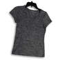 Womens Gray Scoop Neck Short Sleeve Stretch Pullover T-Shirt Size XS image number 1