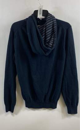 Frederik Anderson Copenhagen Mens Blue Long Sleeve Hooded Pullover Sweater Sz M alternative image