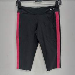 Nike Women's Black Dri-Fit Cropped Leggings Yoga Pants Size M