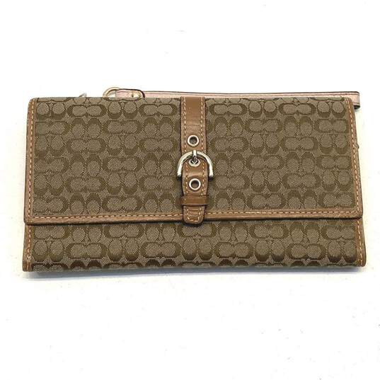 Coach Brown Leather Wallet image number 1