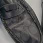 Coach Men's Mott Driver Charcoal Black Slip-On Loafers Size 10D image number 3