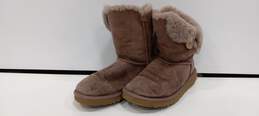 UGG Women's Brown Suede Slip On Boots Size 7