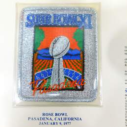Super Bowl XI Patch Stat Card Official Willabee & Ward alternative image