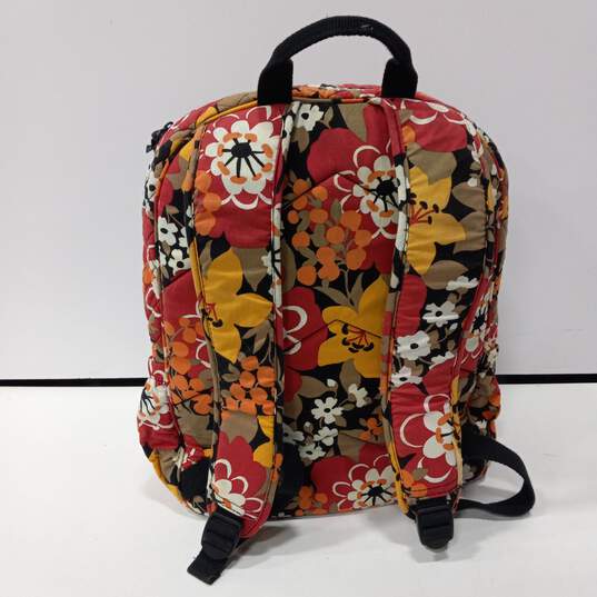 Vera Bradley Floral Pattern Quilted Backpack image number 3