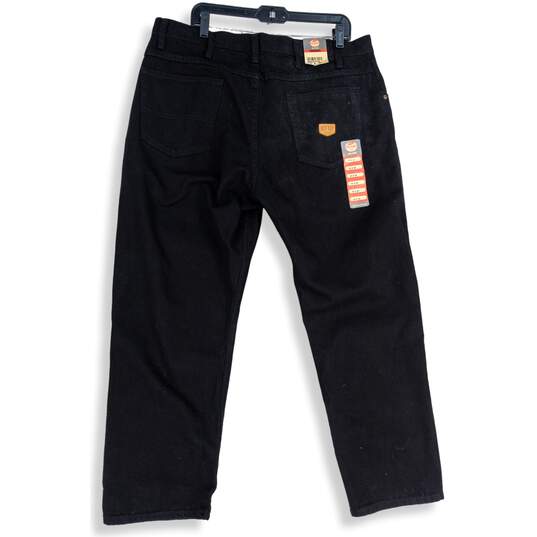 NWT Red Kap Mens Black Denim 5-Pocket Design Straight Leg Jeans Size 40x30 image number 2