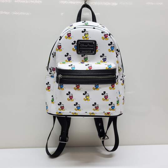 Loungefly Disney Parks Mickey Mouse Classic Standing Mini Backpack image number 1