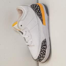 Nike Air Jordan 3 Retro White Toddler Shoes Size 8C alternative image
