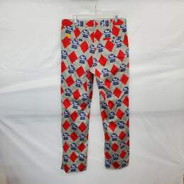 Loudmouth Pabst Blue Ribbon Beer Argyle Patterned Golf Pant MN Size 34x34L alternative image