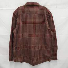 NWT Carhartt MN's Loose Fit Heavyweight Brown Plaid Flannel Shirt Size L alternative image
