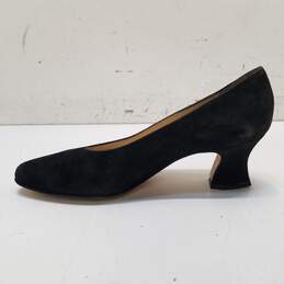 Classique Entier Black Suede Pump Heels Shoes Size 6.5 B alternative image