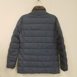 Mens Blue Polar-Tech Long Sleeve Pockets Full Zip Puffer Jacket Size 50