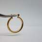 14k Gold 1 Inch 3mm Tubular Hoop Earring 2.4g image number 6