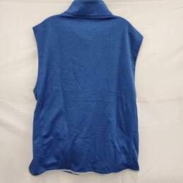 NWT Columbia MN's Half Zip Heather Blue Explorer Vest Size L alternative image