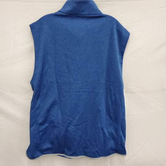 NWT Columbia MN's Half Zip Heather Blue Explorer Vest Size L image number 2