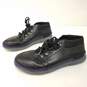 Prada Black Leather Lace Up Sneakers Men's Size 7 image number 2