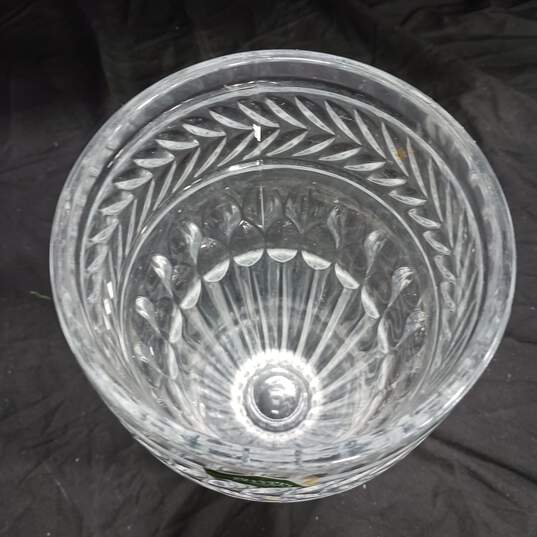 Shannon Handmade Lead Cut Heavy Crystal Vase image number 3