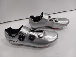 SPEED Silver Cycling Shoes Size 44 alternative image