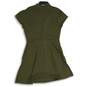 NWT Womens Green V-Neck Cap Sleeve Pullover A-Line Dress Size Large image number 2