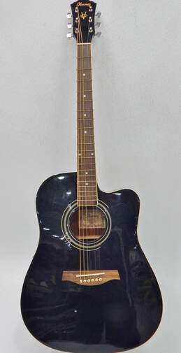 Ibanez Brand V70CE/BK Model Black Acoustic Electric Guitar w/ Hard Case